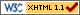 xhtml 1.1